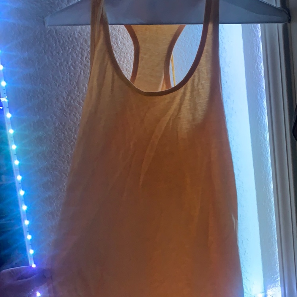 Yellow workout shirt